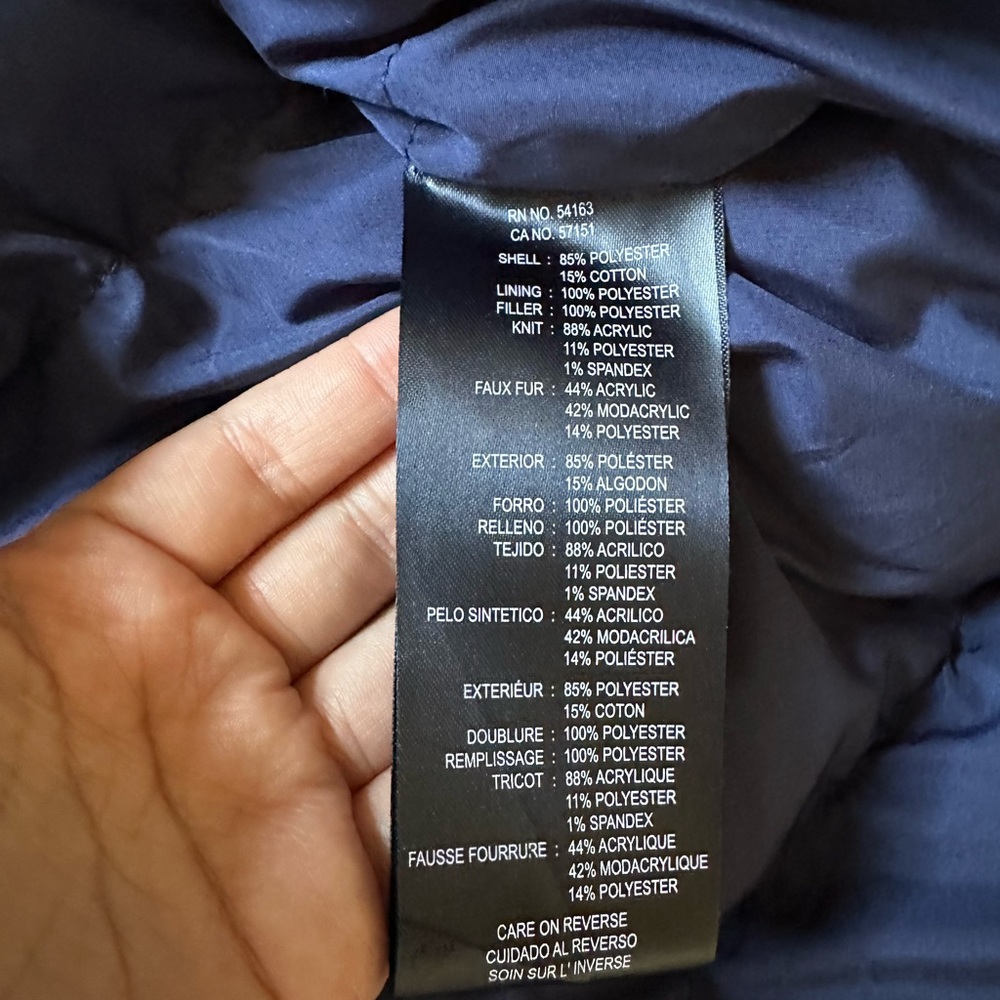 Men's White Winter Puffer Parka Snow Jacket Faux Fur Hood Outdoor Ultra Loft XL - Picture 11 of 12